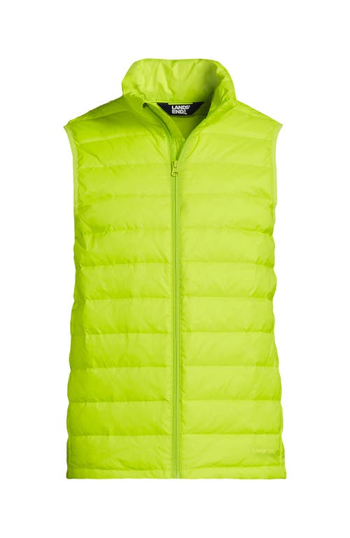 Lands' End Wanderweight Ultralight Packable Down Vest In Citrus Fields