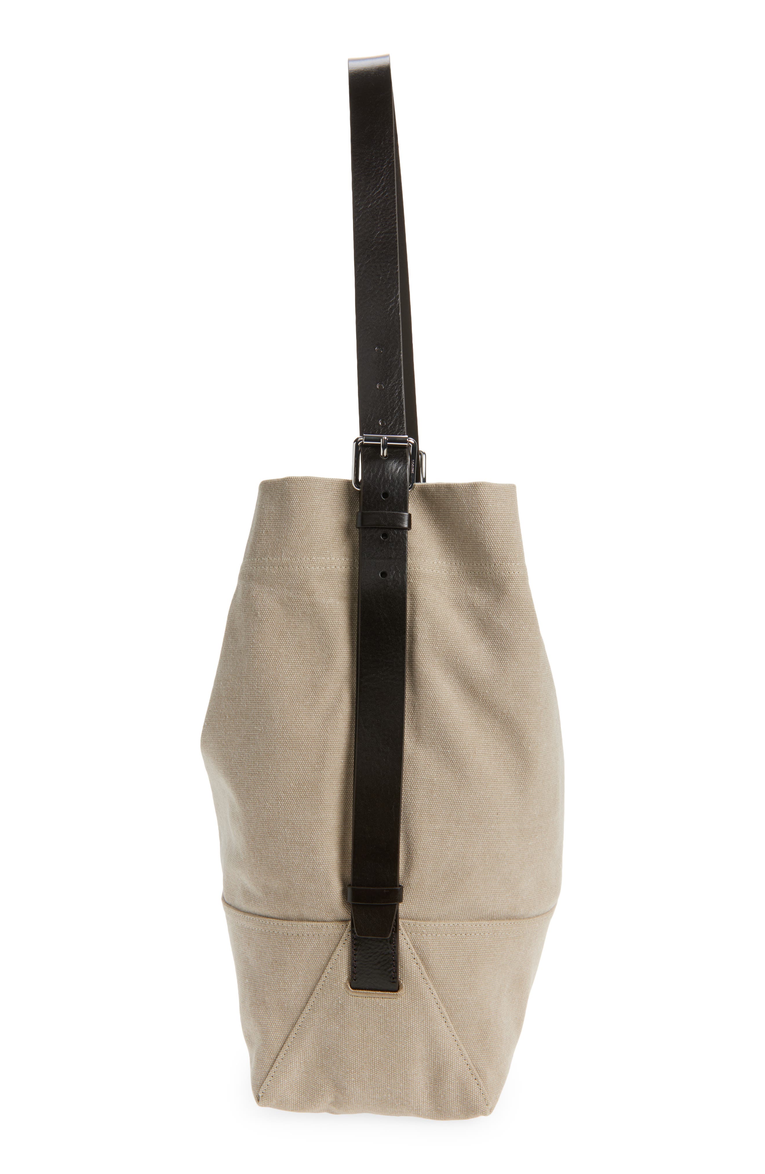 Lemaire Belted Canvas Tote, Alternate, color, Dark Linen