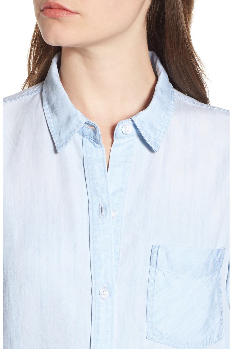 Ingrid Chambray Shirt, Alternate, color, LIGHT VINTAGE