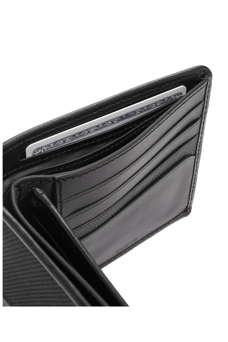 Center Flip Passcase, Alternate, color, BLACK