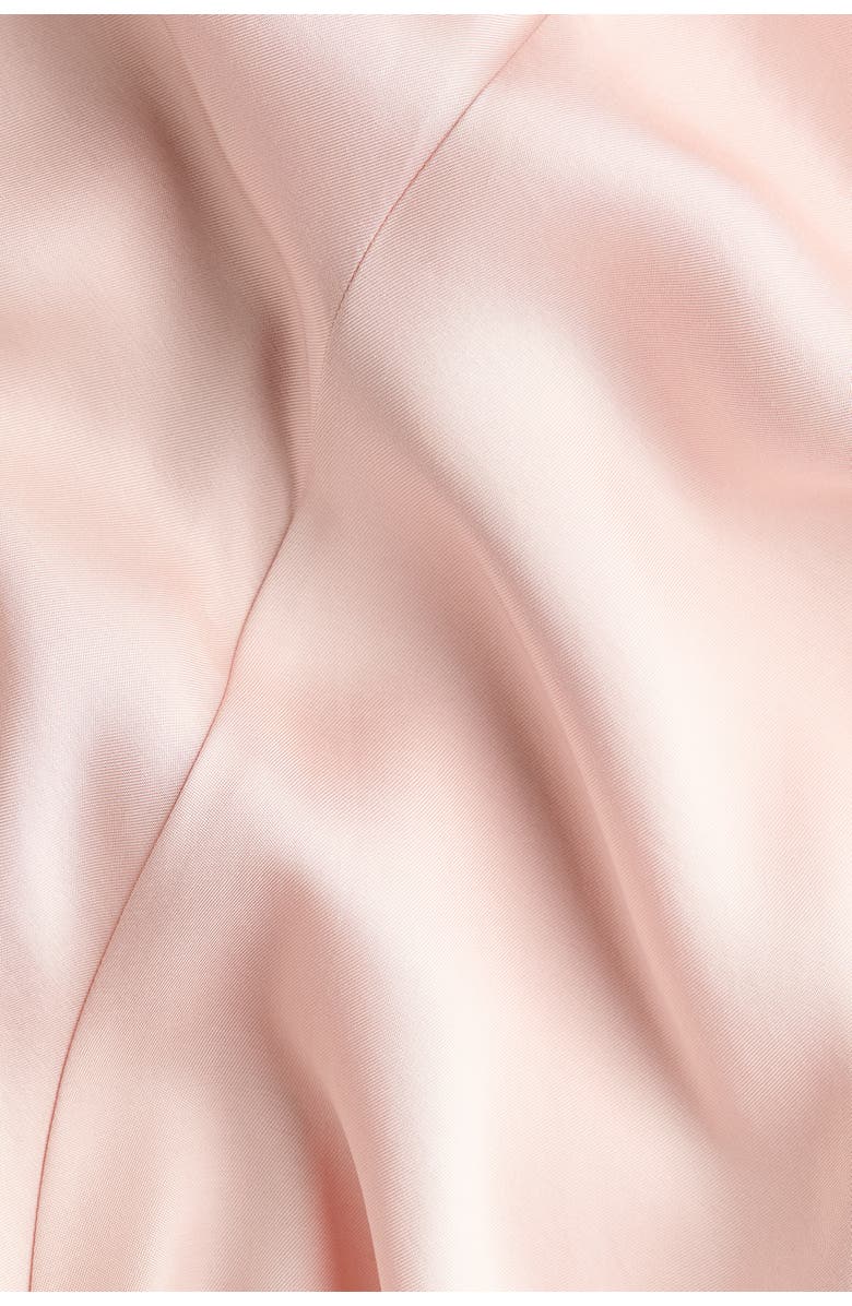 H&M Asymmetric Satin Skirt, Alternate, color, Light Pink