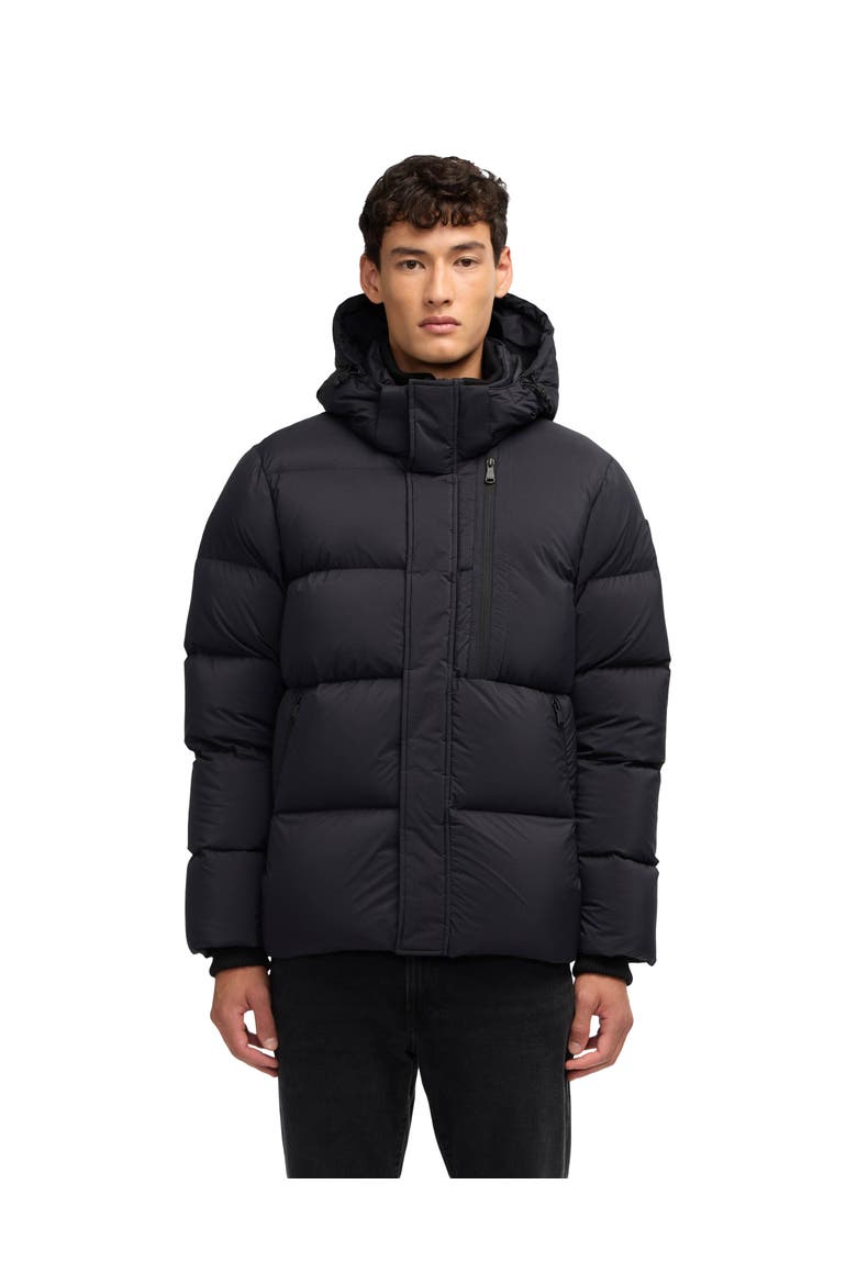 Jericho Channel Quilted Puffer Jacket, Main, color, Black