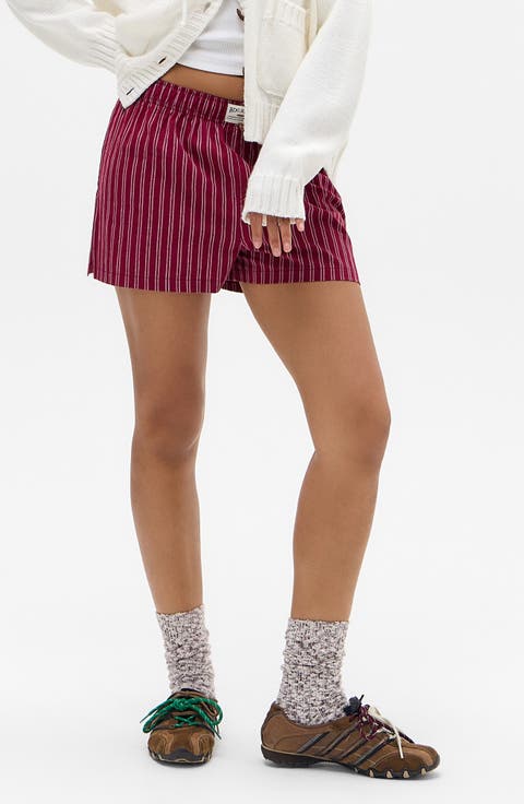 Red Striped Boxer Shorts