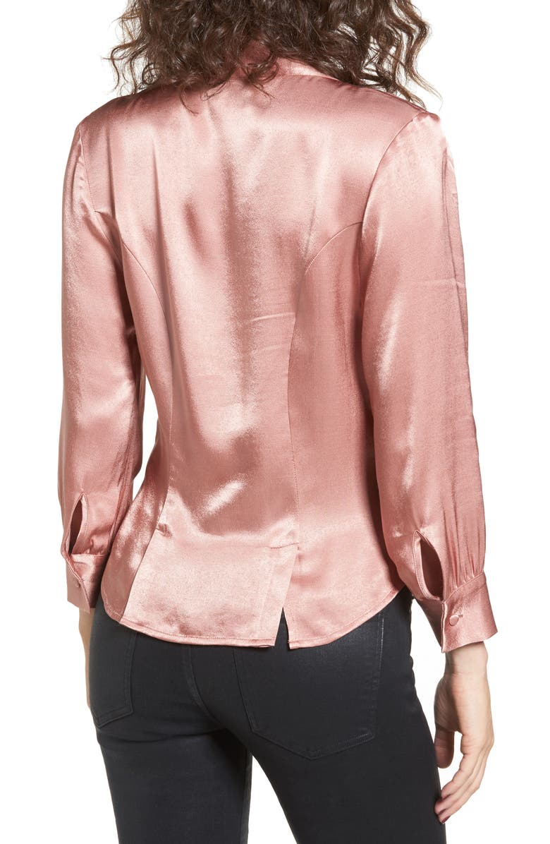 WAYF Errol Bow Blouse, Alternate, color, 