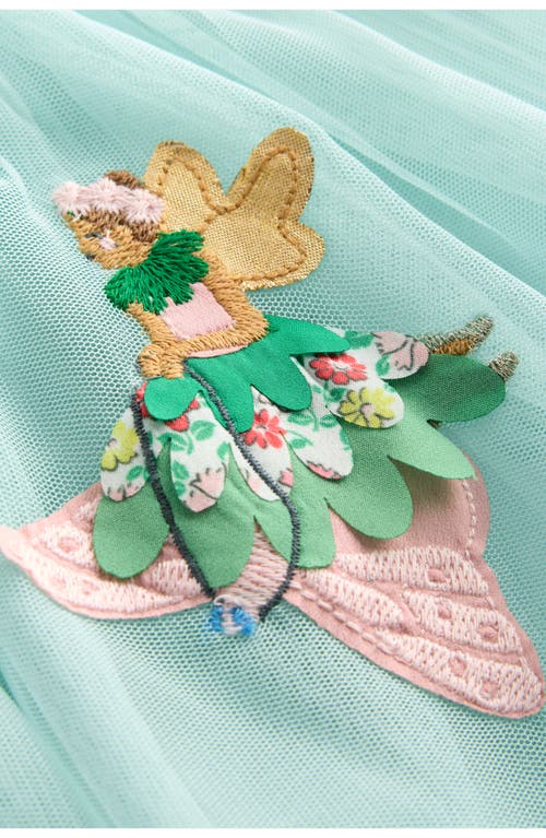 Mini Boden Kids' Appliqué Jersey & Tulle Dress
