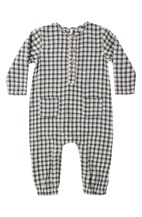 Gingham Woven Romper (Baby)