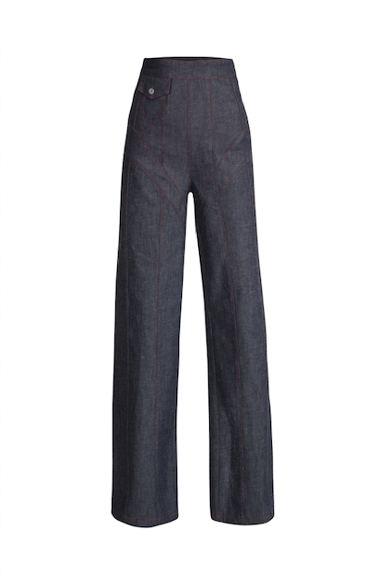 Chaby Wide Leg Pants, Alternate, color, Deep Blue