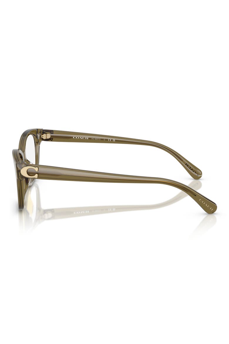 51mm Square optical glasses, Alternate, color, GREEN