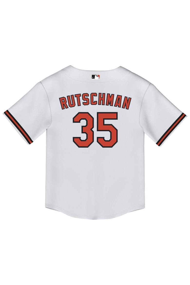 Toddler Nike Adley Rutschman White Baltimore Orioles Replica 2.0 Player Jersey, Alternate, color, White