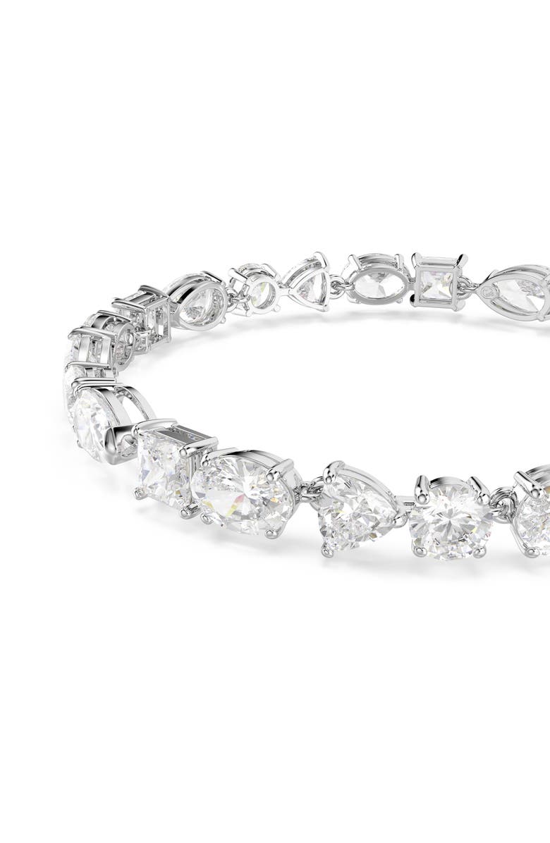 Swarovski Mesmera Bracelet, Alternate, color, Rhodium/ White