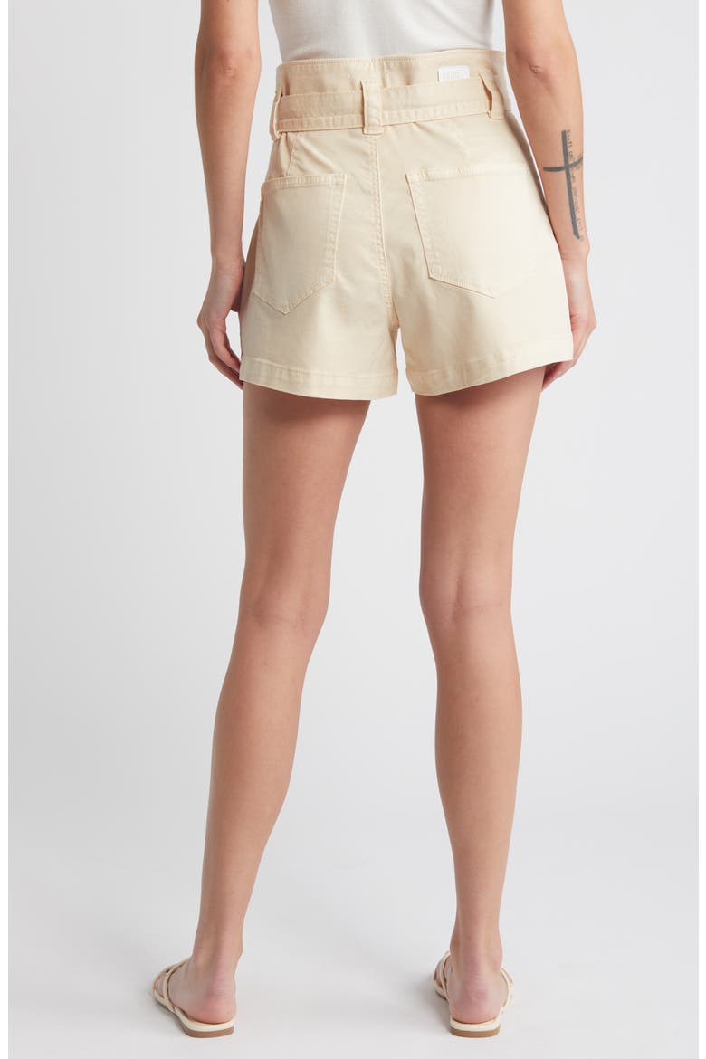 Anessa Trapunto Belted Paperbag Waist Shorts, Alternate, color, BLONDE SAND