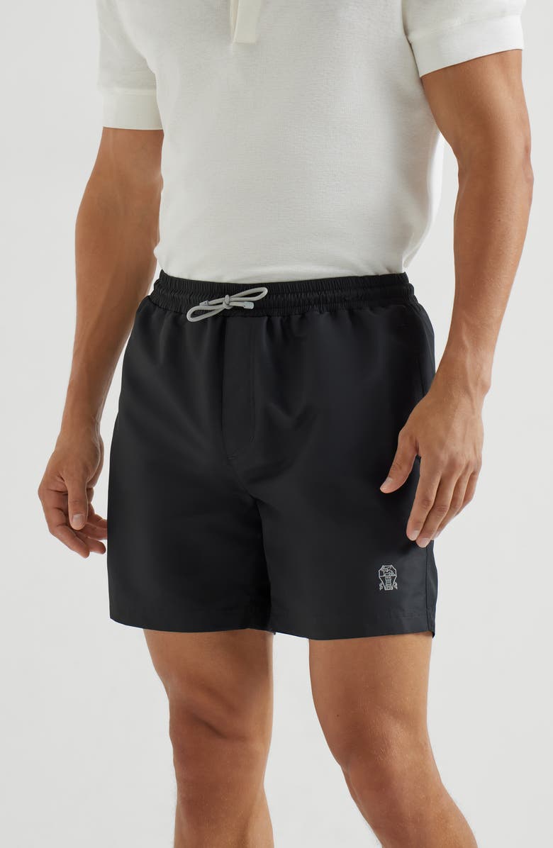 Brunello Cucinelli Swimsuit, Alternate, color, Black