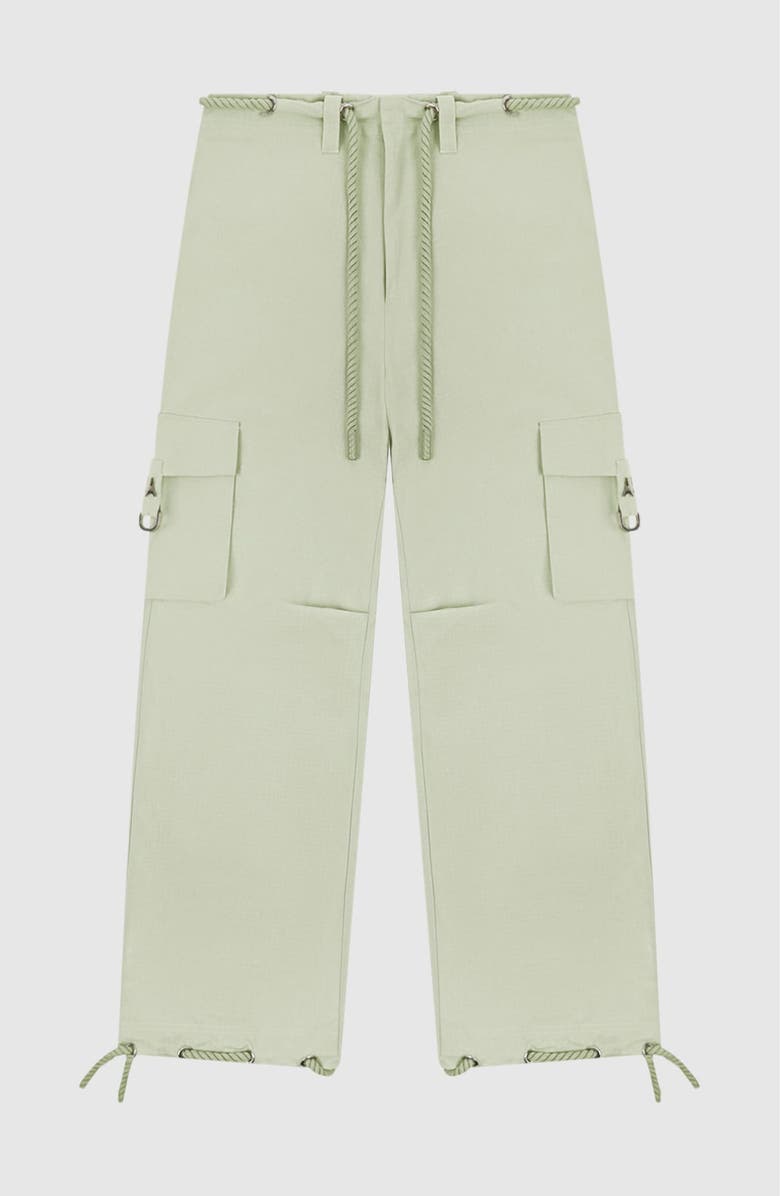 Manière De Voir Rosa Ripstop Parachute Cargo Pants, Main, color, Sage