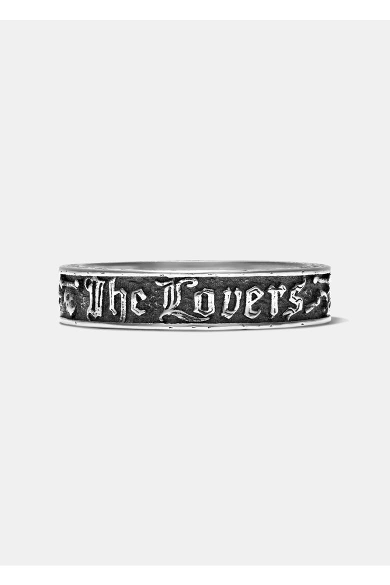 Amorata Thin Sterling Silver Ring, Alternate, color, Silver