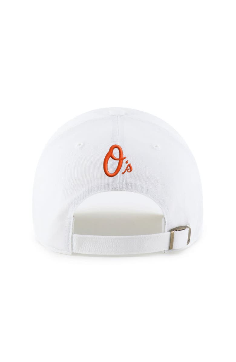 '47 Preschool '47 White Baltimore Orioles Ice Cream Helmet Clean Up Adjustable Hat, Alternate, color, White