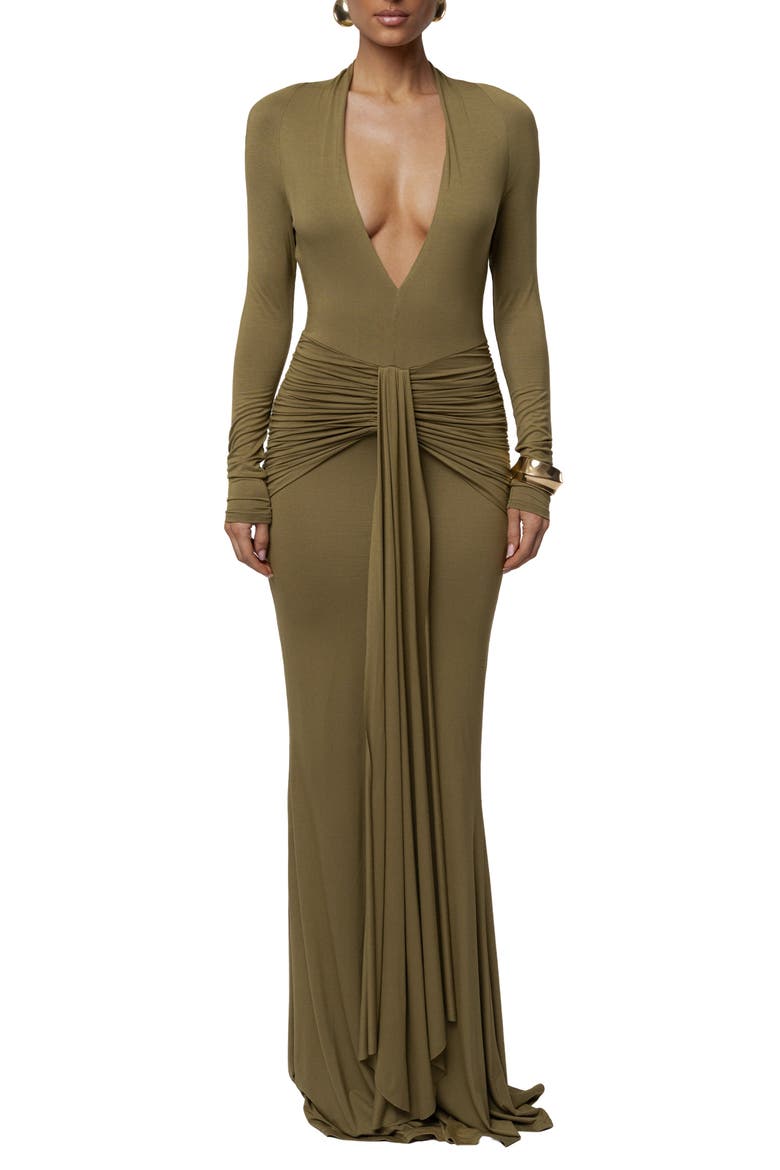 All The Stars Maxi Dress, Main, color, Olive