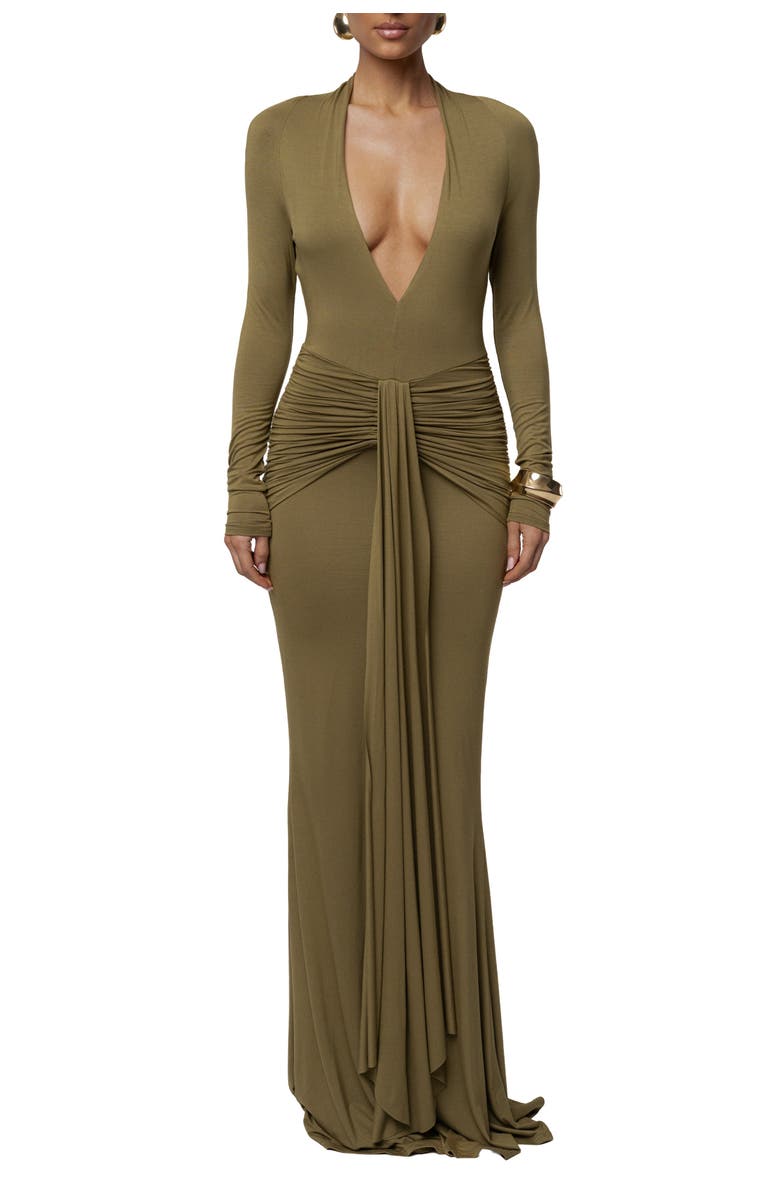 JLUXLABEL All The Stars Maxi Dress, Main, color, Olive