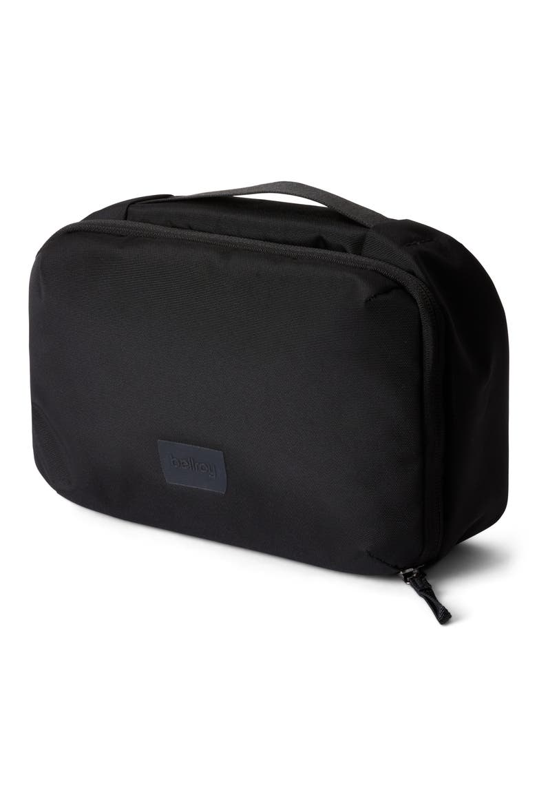 Hanging Water Resistant Toiletry Kit, Main, color, BLACK