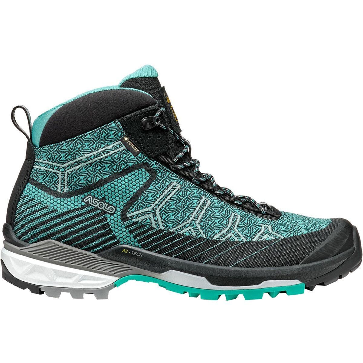 Asolo Falcon Evo Jaquard Gv Hiking Boot - Women's, Main, color, Black/Aqua Green