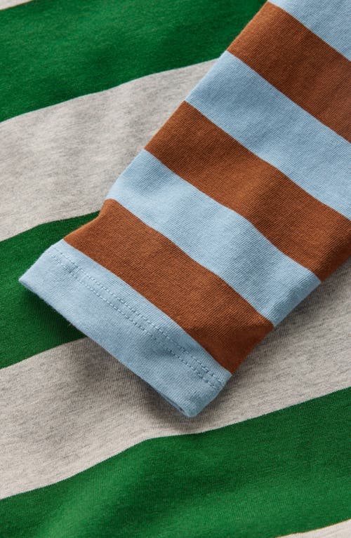 Boden Kids' Hotchpotch Stripe Long Sleeve Cotton T-shirt In Multi