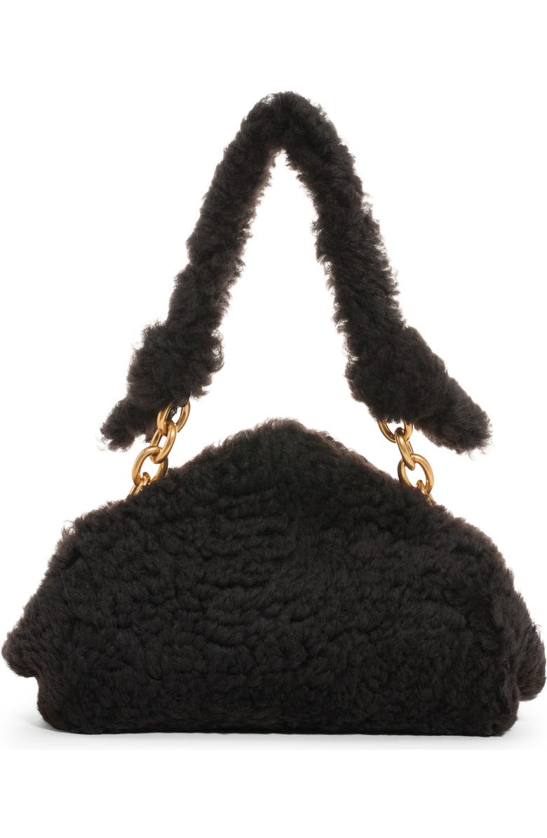 Bottega Veneta Tip Genuine Shearling Frame Shoulder Bag, Main, color,