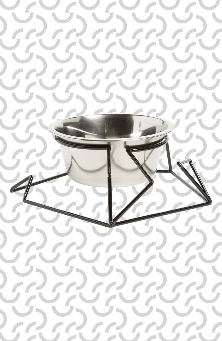 Go! Pet Design 'Chamfer' 1 Quart Steel Wire Pet Feeder, Main, color, 