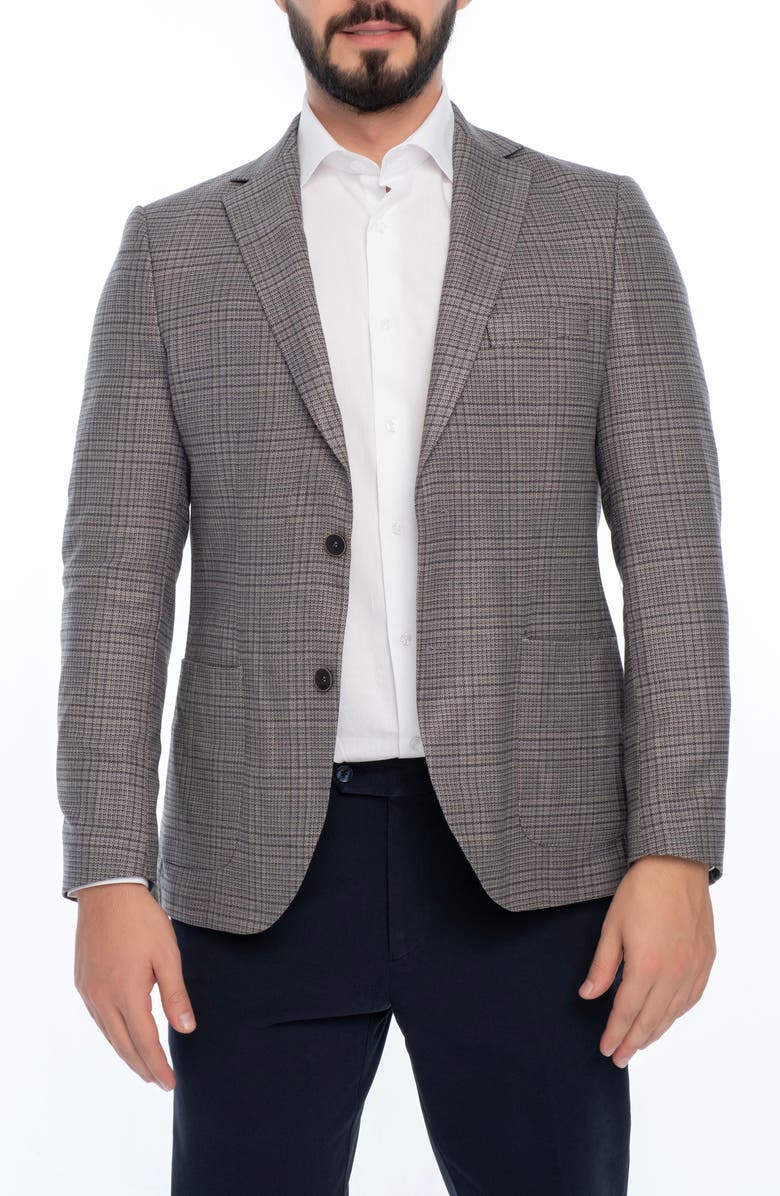 VELLAPAIS Plaid Sport Coat, Main, color,