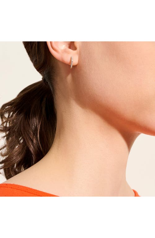 John Hardy Jh Essentials Pavé Hoop Earrings, Sterling Silver, Diamonds, 13mm In Gold