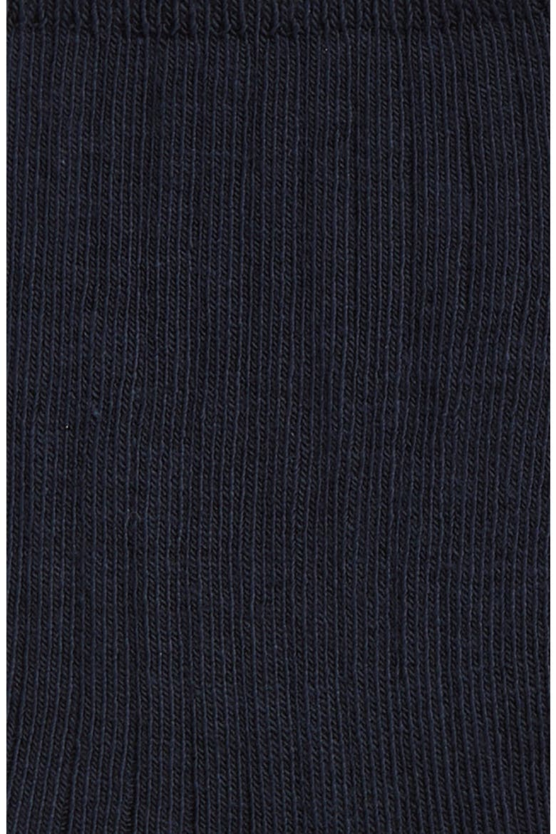 Rib Cotton Blend Crew Socks, Alternate, color, NAVY NIGHT