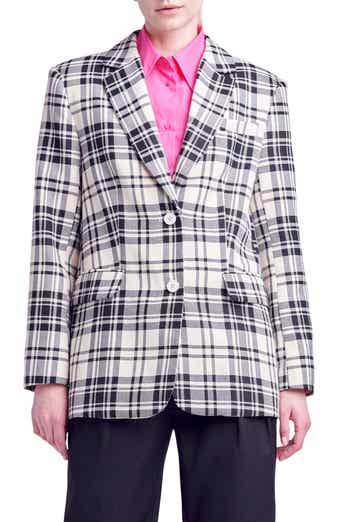 English Factory Plaid Blazer