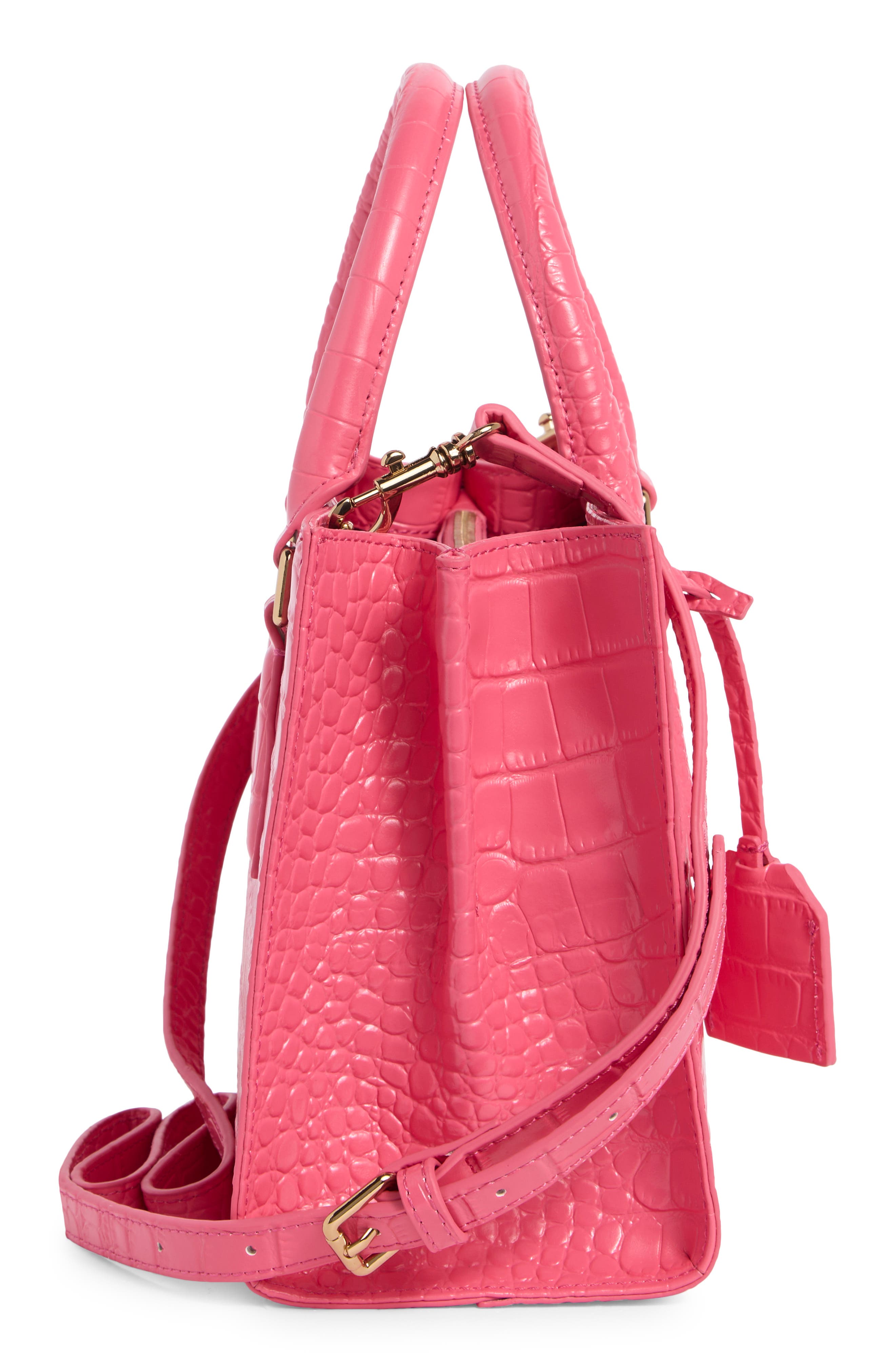 Kurt Geiger London Small Highgate Croc Embossed Tote, Alternate, color, 