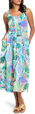 NIC+ZOE Sophie Island Beat Cotton Midi Sundress