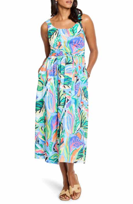 NIC+ZOE Sophie Island Beat Cotton Midi Sundress