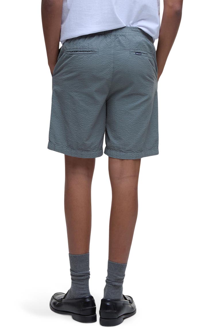 Callercove Flat Front Cotton Seersucker Shorts, Alternate, color, VINTAGE TEAL