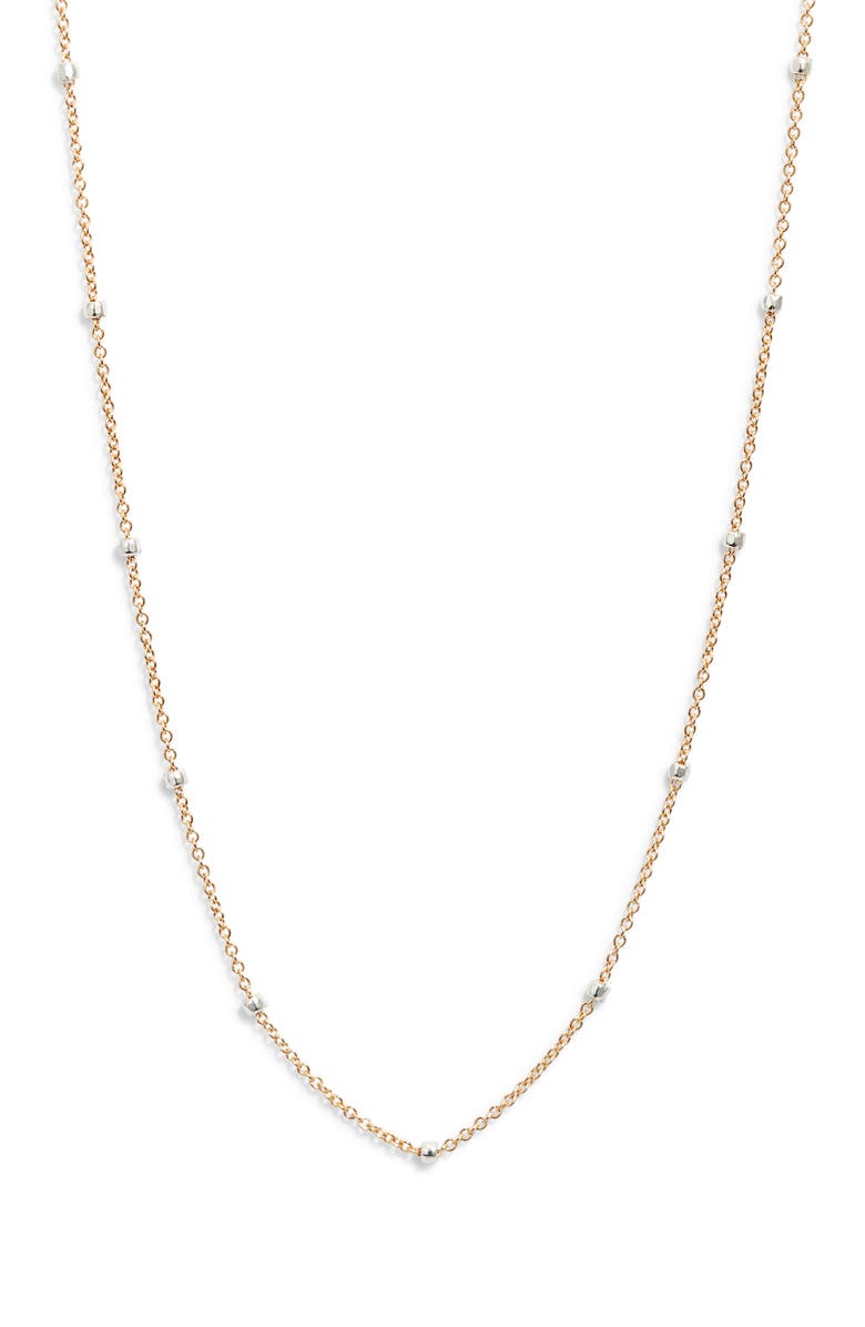 Kiara by Ki-ele Salome Bead Station Long Necklace, Main, color, Gold