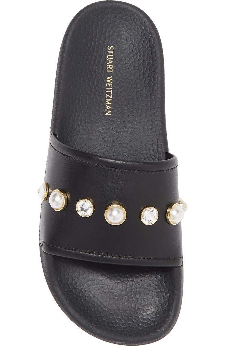 Stuart Weitzman Pearlshine Pool Slide Sandal, Alternate, color,