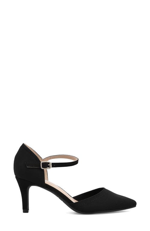 Mia Bivi Ankle Strap Pump In Black