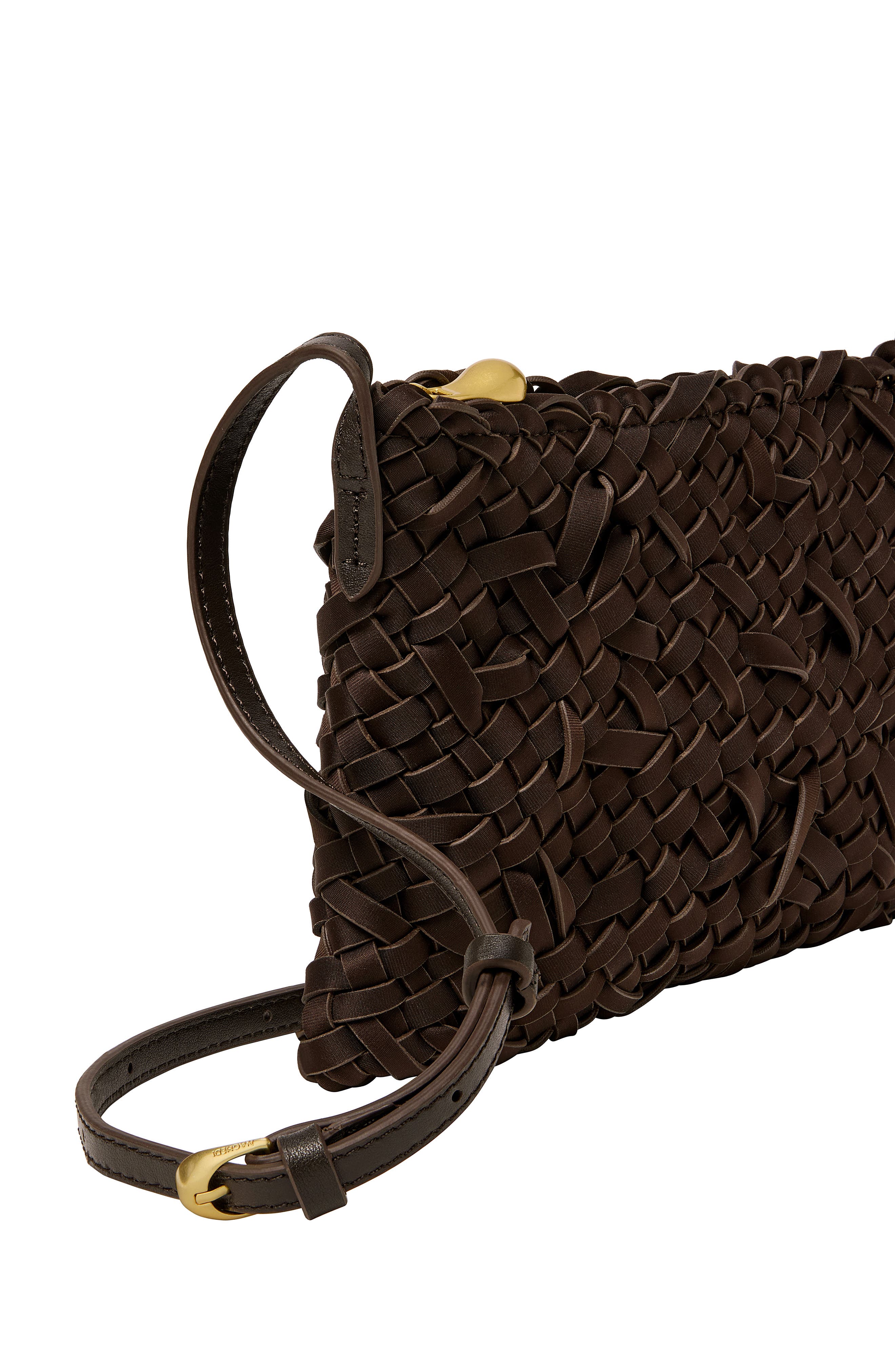 Soho Nest Weave Crossbody Bag, Alternate, color, CHOCOLATE