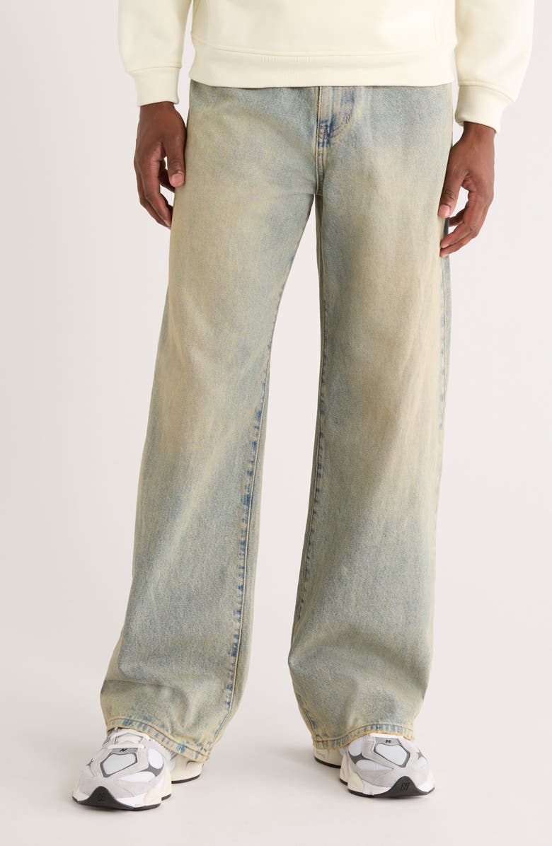 PacSun Dane II Tinted Extreme Baggy Jeans, Main, color, Light Indigo