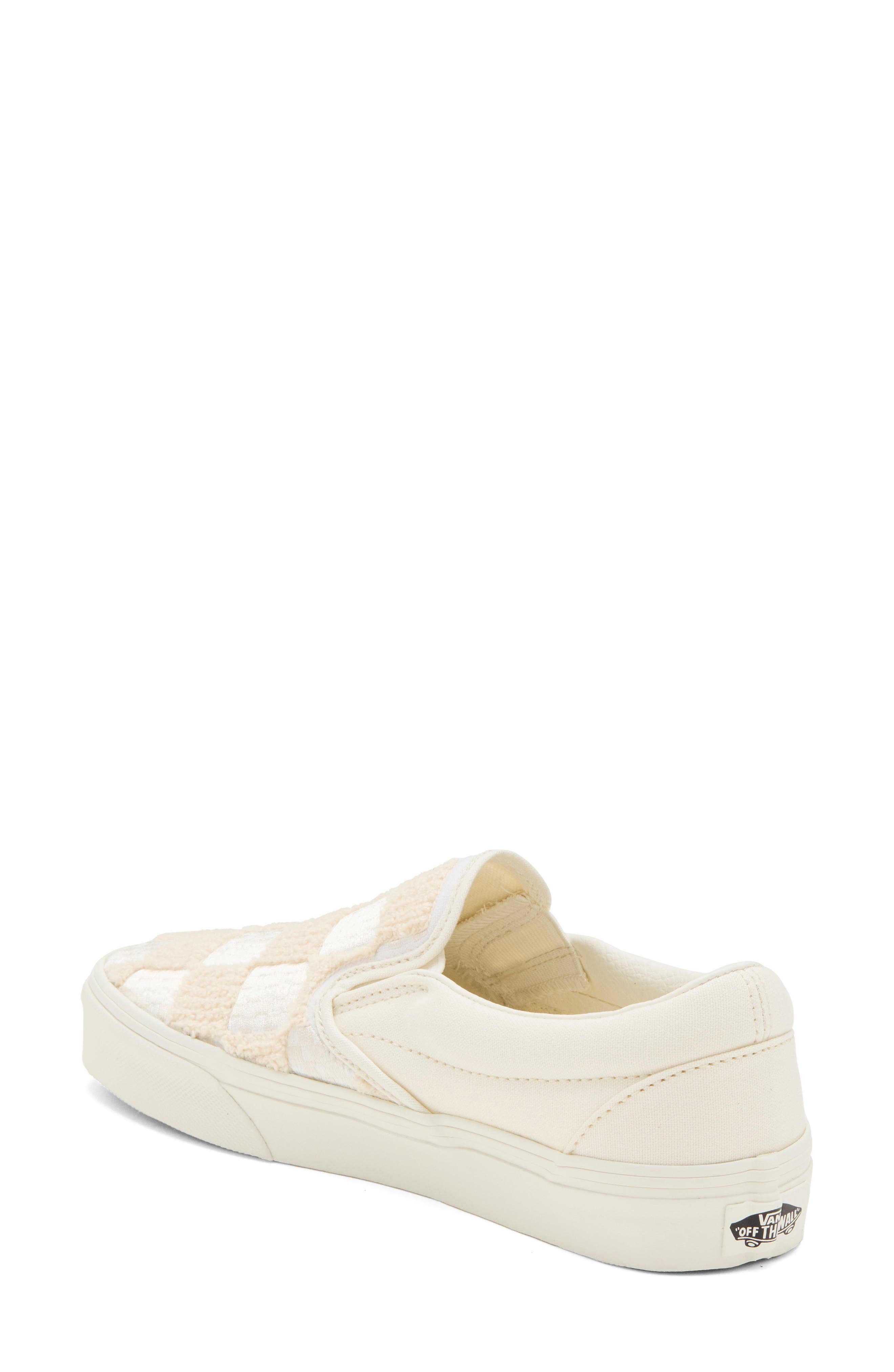 Classic Tufted Checkerboard Slip-On Sneaker, Alternate, color, MARSHMALLOW