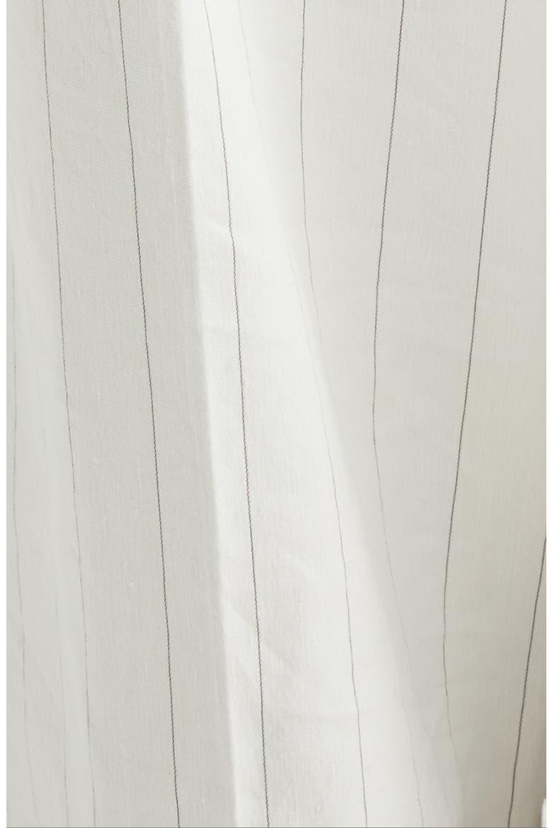 Winston Linen Blend Pinstripe Pants, Alternate, color, PEARL/ BROWN