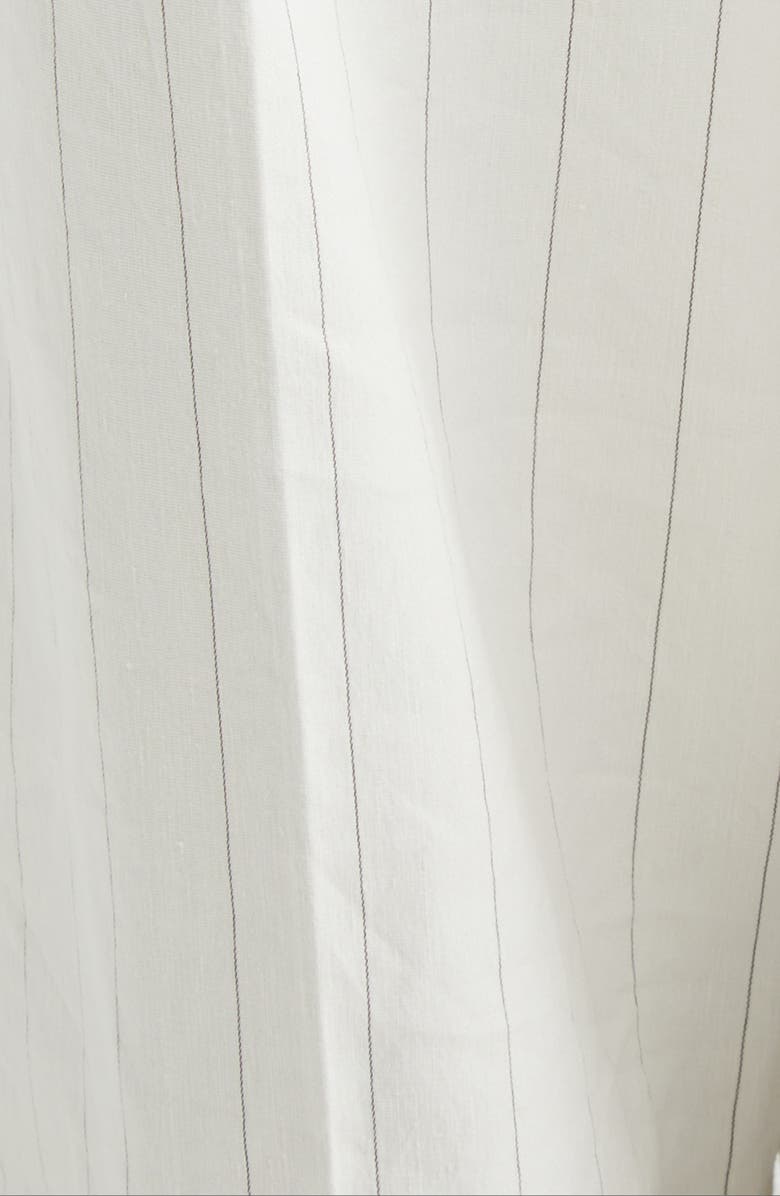 A.L.C. Winston Linen Blend Pinstripe Pants, Alternate, color, Pearl/ Brown