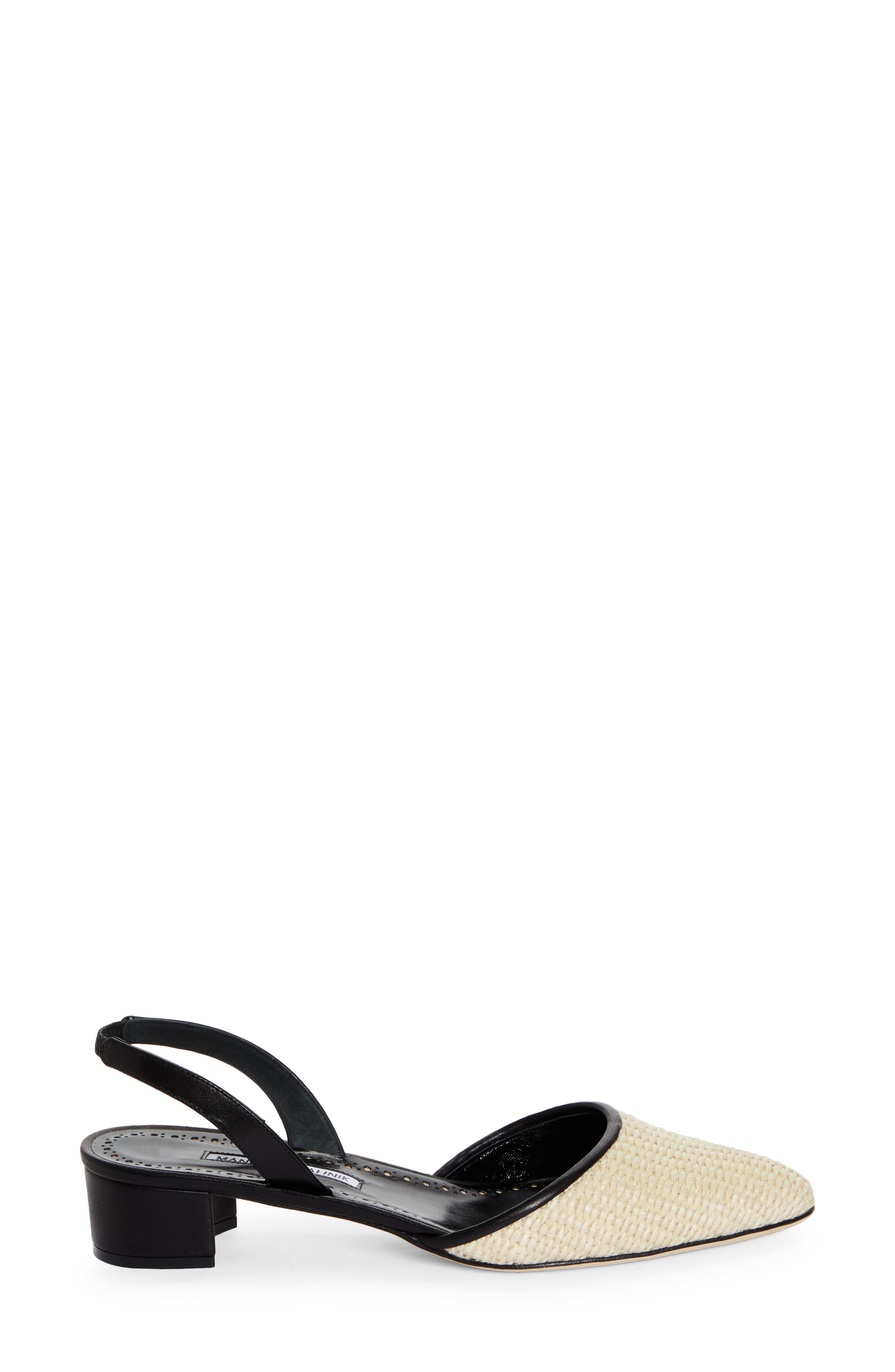 Manolo Blahnik Raffro Slingback Pump, Alternate, color, 
