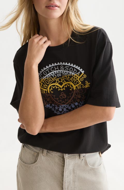 Embroidered Graphic Loose Fit T-Shirt