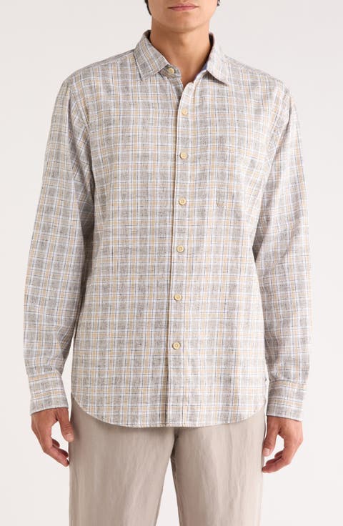 Mountain Mist Plaid Button-Up Shirt