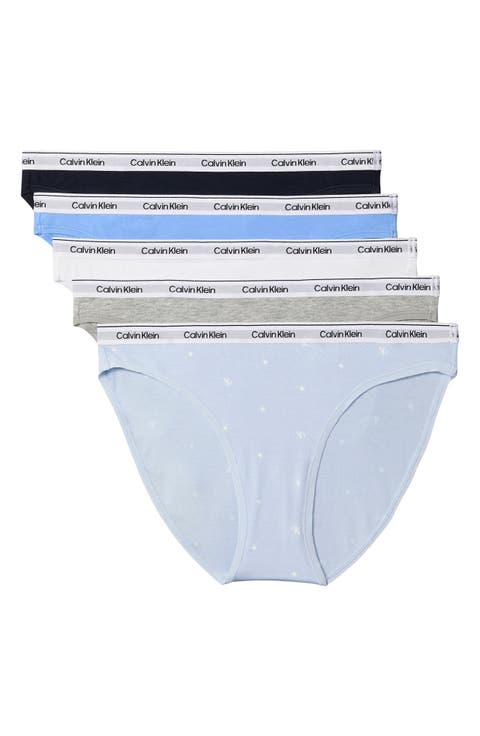 Assorted 5-Pack Logo Bikinis