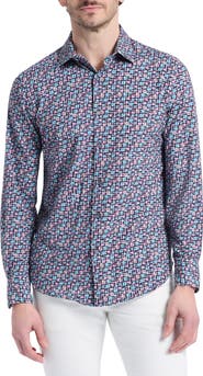 Robert Graham Shipton Stretch Cotton Button-Up Shirt