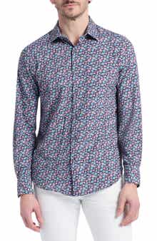 Robert Graham Shipton Stretch Cotton Button-Up Shirt