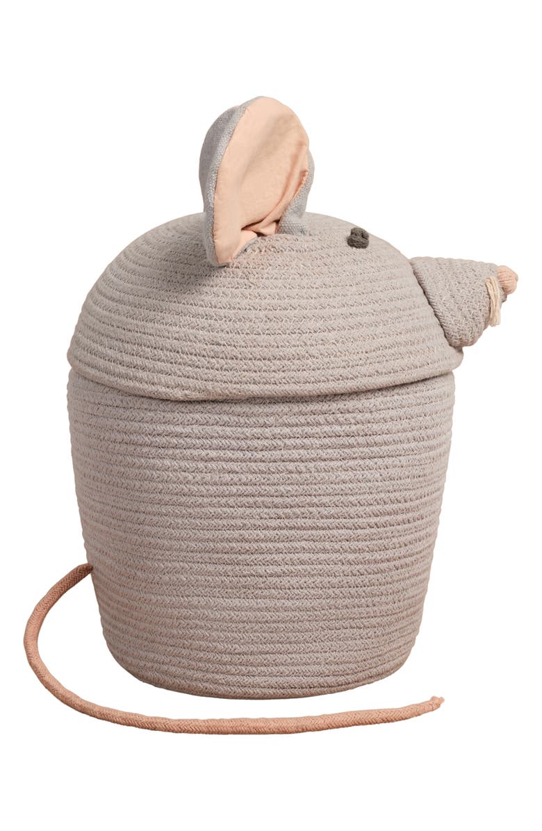 Lorena Canals Renata the Rat Basket, Alternate, color, Pearl Grey