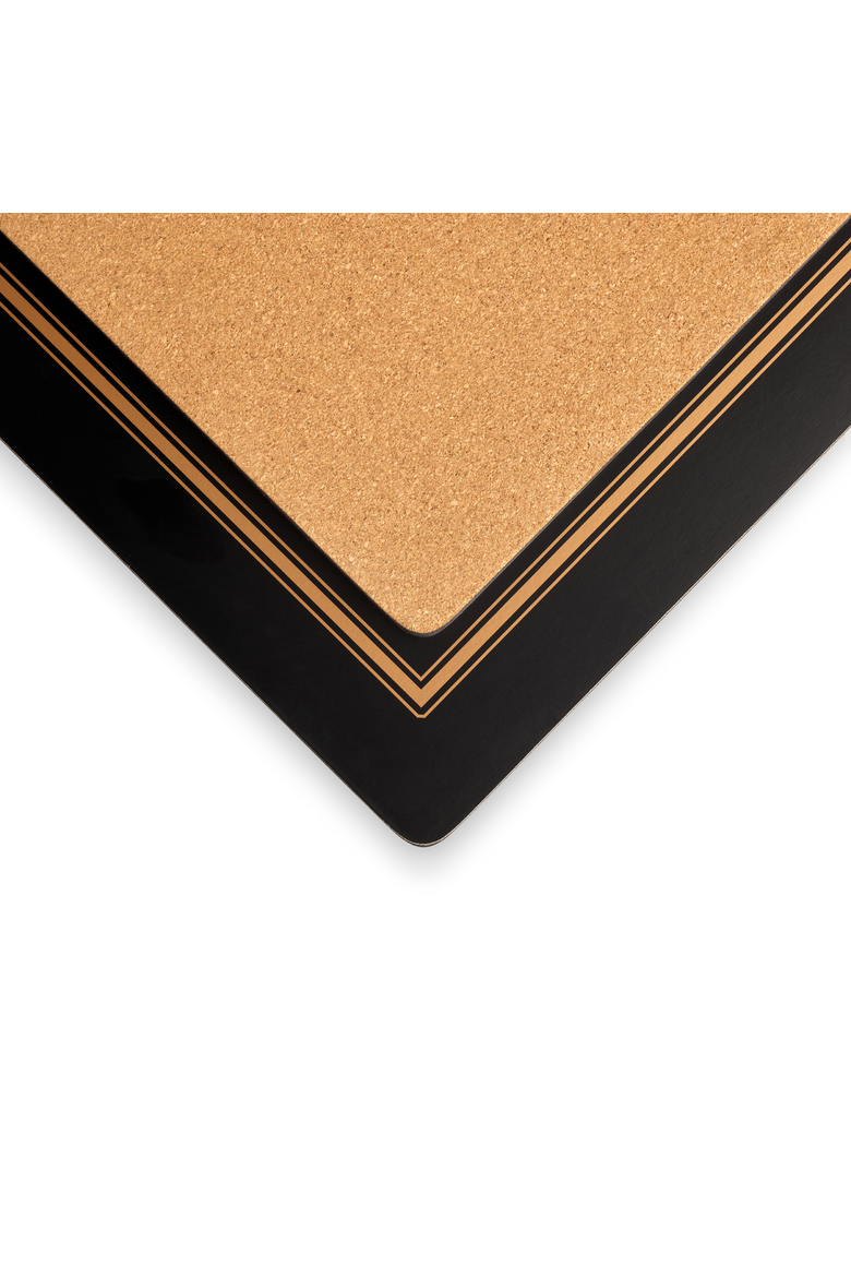 Classic Cork-Backed Placemats, Set of 4, Alternate, color, Black